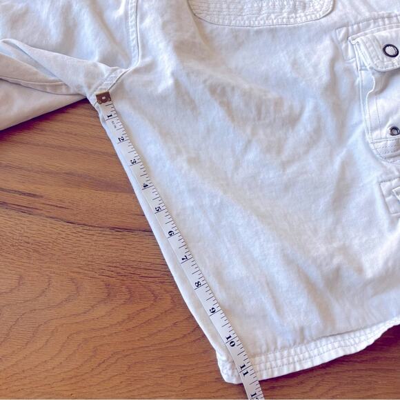 Iron Co. Mens Cream Cargo Pocket Shorts size 34 - Picture 7 of 10